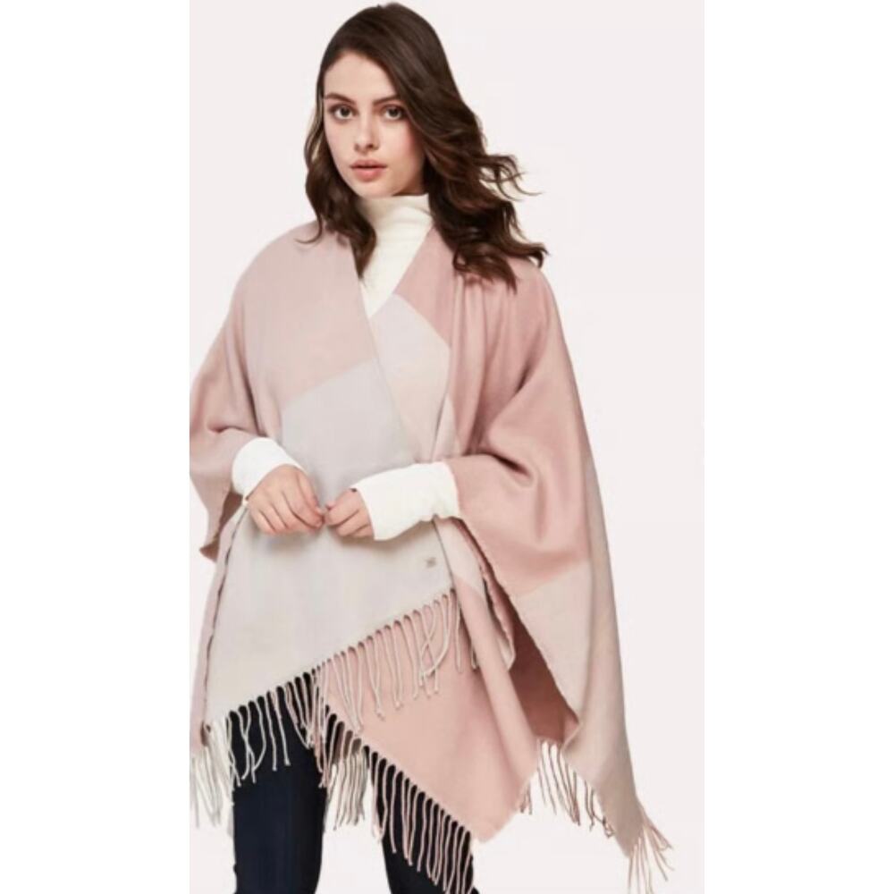 Soia & Kyo Woven Miku-S Scarfigan w/Fringe, One Size